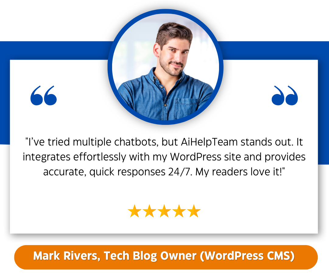 A satisfied user expresses how AIHelpTeam's chatbot instantly resolved their query.